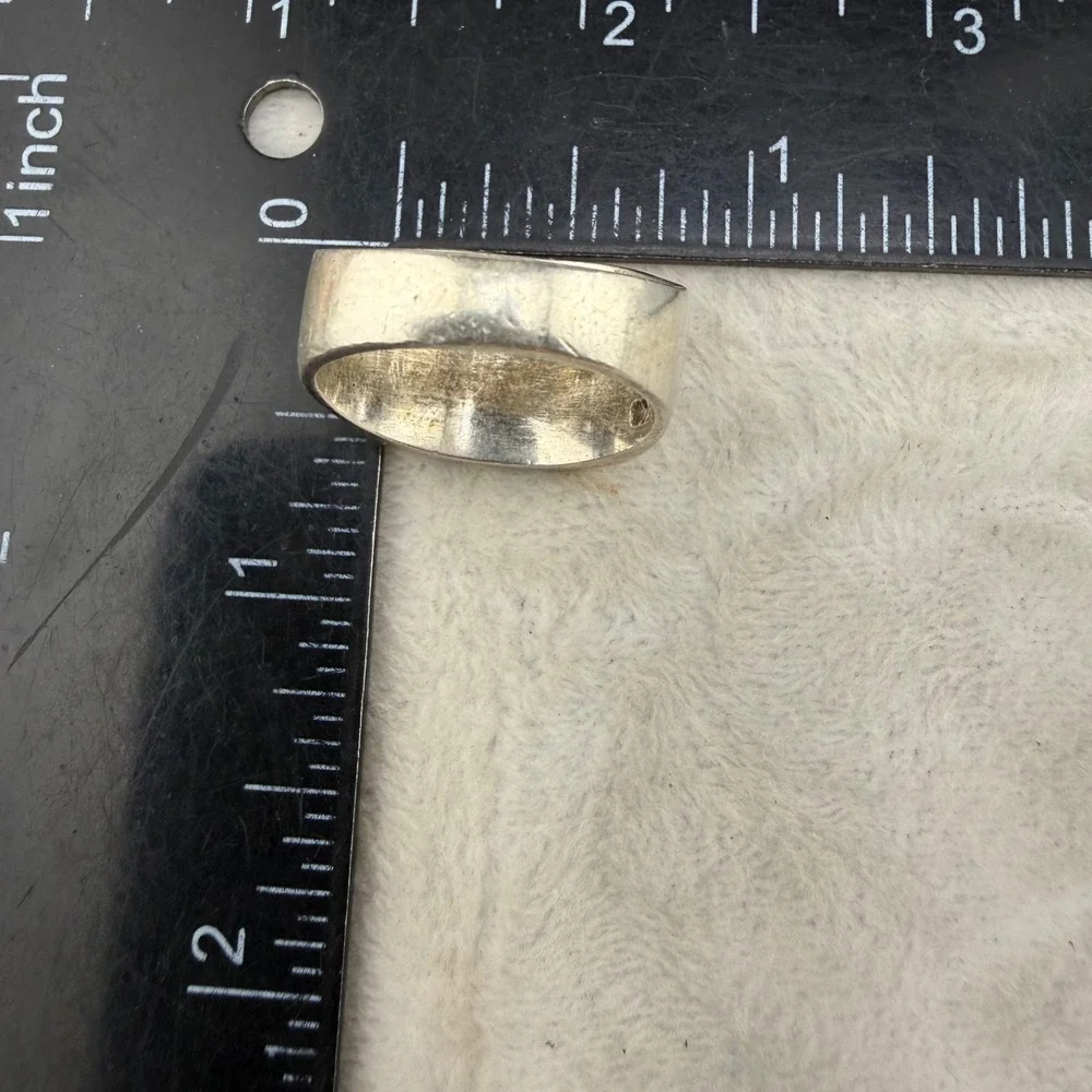 Vintage Taxco Sterling Silver Ring Goldstone Size 10